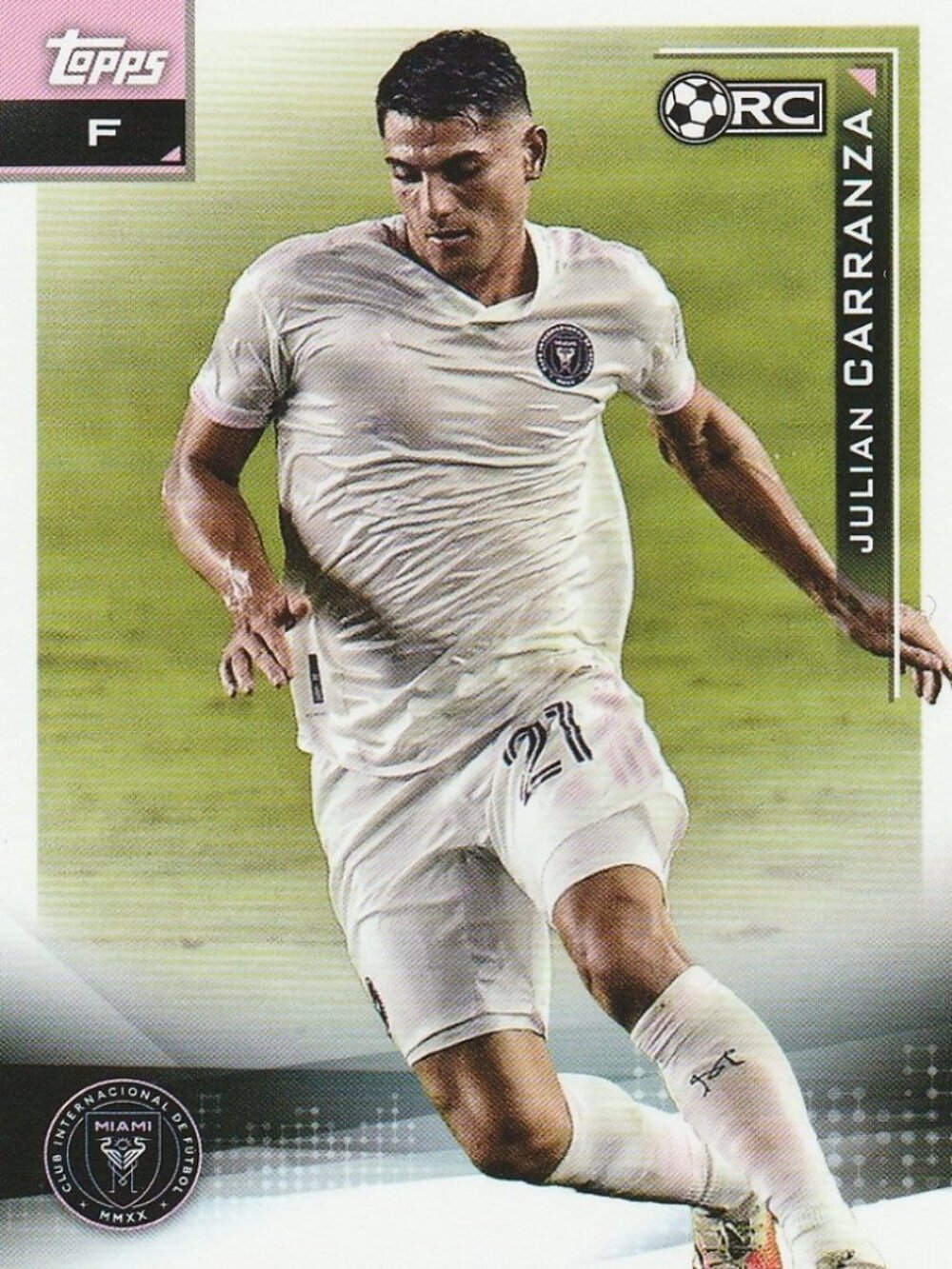 Julian Carranza - 2021 Topps MLS Experience Rookie Card